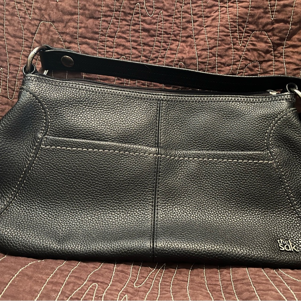 The Sak Textured Black Shoulder Bag